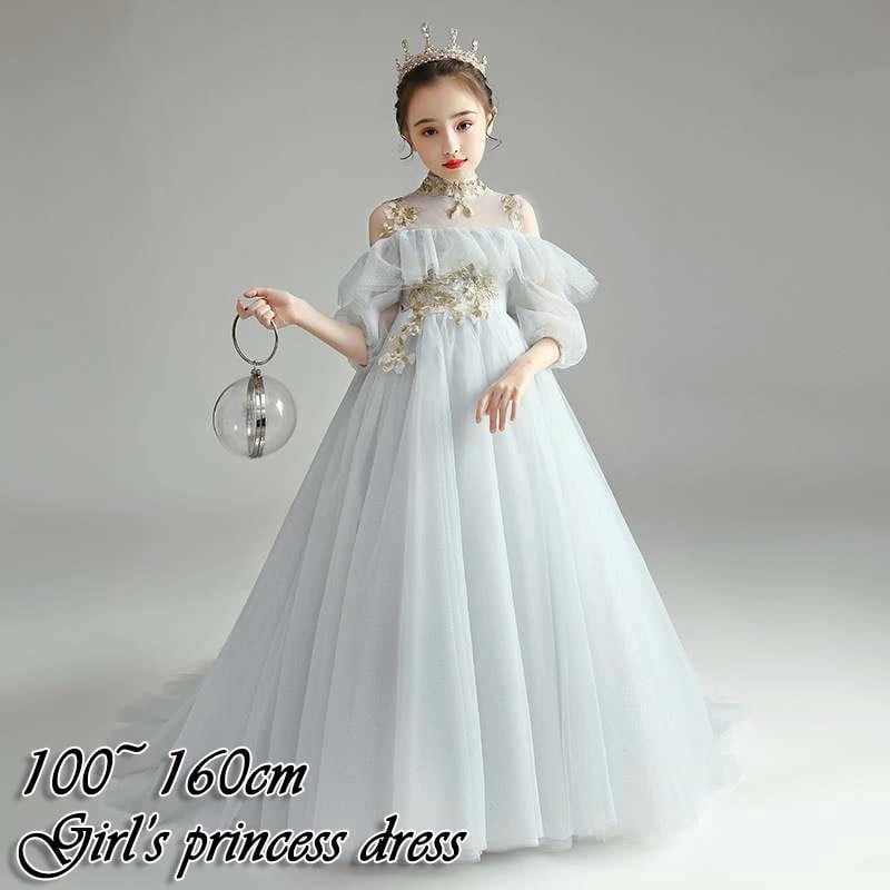 【急速出荷!】子供ドレス 女の子 ピアノ 発表会 レースドレス ワンピース 子供 ドレス フォーマル 子ども ロングドレス キッズ ワンピース お姫様 プリンセスドレス 卒業式 入学式 誕生日会 結婚 5,306円