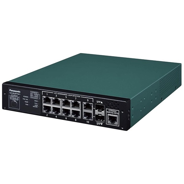 PN260893 10ポート PoE給電スイッチングハブ GA-ML8TPoE+