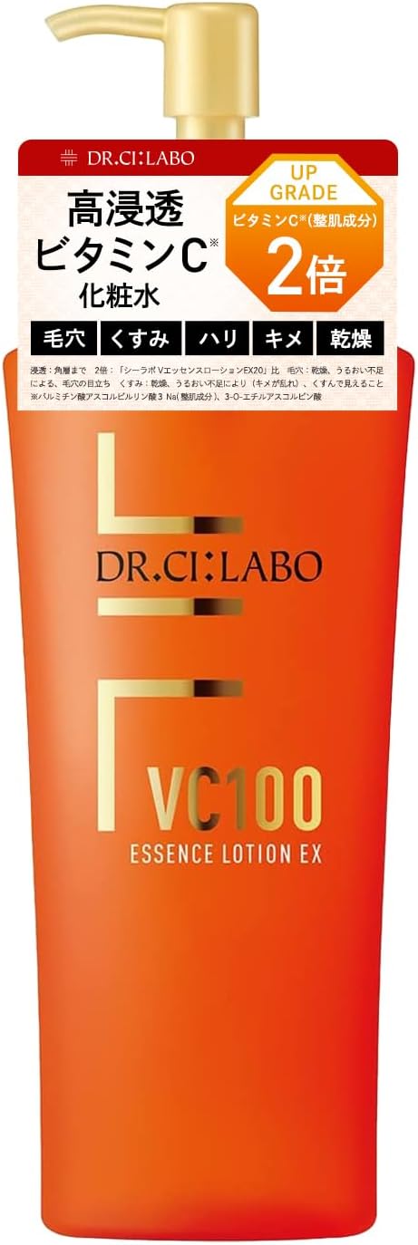 旧モデル VC100 エッセンス ローション EX R 285mL ビタミンC 化粧水 ポンプ 大容量 高保湿 UV 乾燥 美容液 毛穴 敏感 ナイアシンアミ キンケア メンズコスメ ドクターシーラボ
