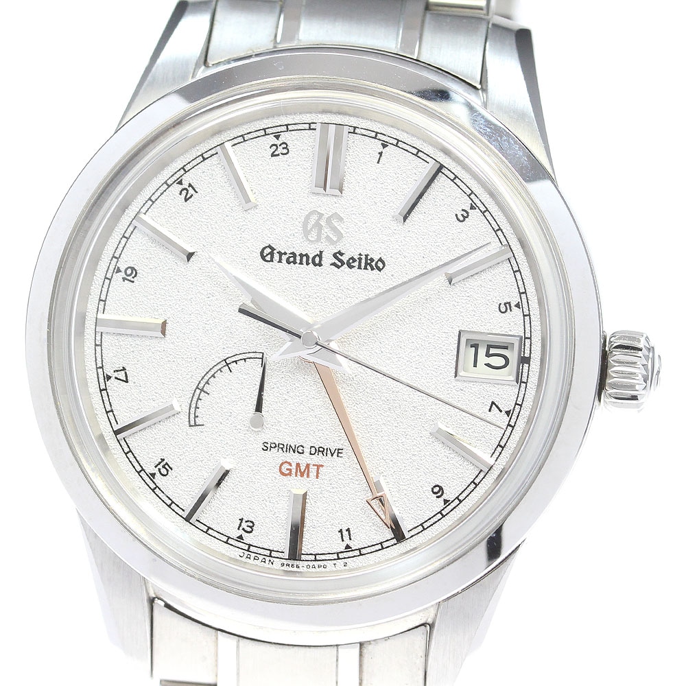 セイコー SEIKO SBGE269/9R66-0AL0 グランドセイコー エレガンスコレクション GMT スプリングドライブ メンズ 美品 箱・保証書付き_850341【中古】