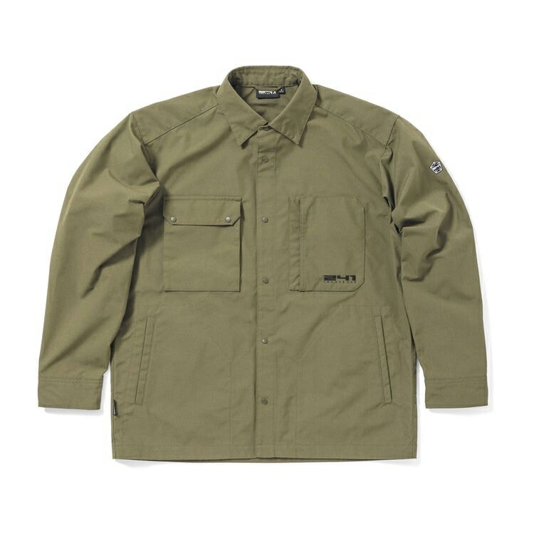 エリア241-ワークシャツジャケット（メンズ） L カーキ #MB1350-KH