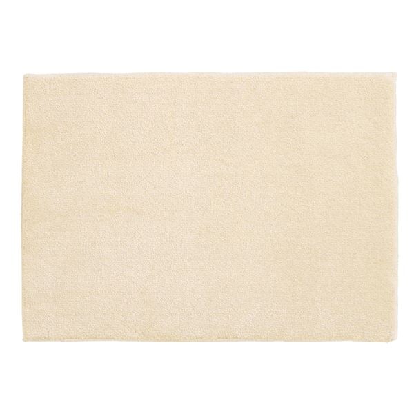 消臭・防炎 玄関マット (約50×80cm アイボリー) ポリエステル100％ スミトロンサキソニー スミノエ (エントランス 入口)
