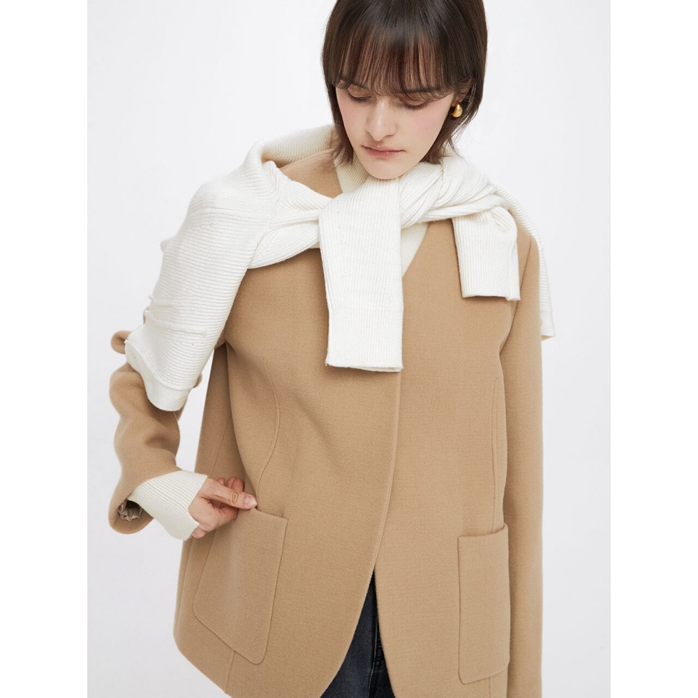 RAIVE ノンカラージャケット ベージュ VW3WJ031 91