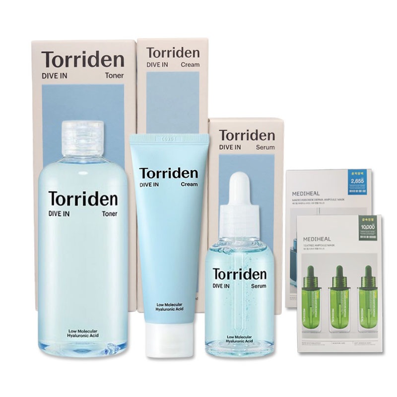 ダイブイン 低分子 ヒアルロン酸 トナー 300ml + セラム 50ml + クリーム 80ml