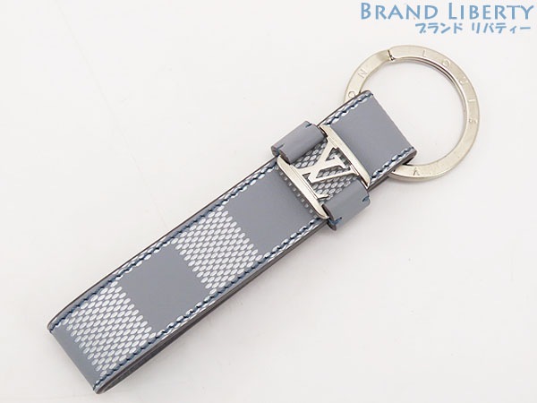 未使用ルイヴィトンダミエアンフィニポルトクレドラゴンヌキーリングキーホルダーグレーシルバーM64182