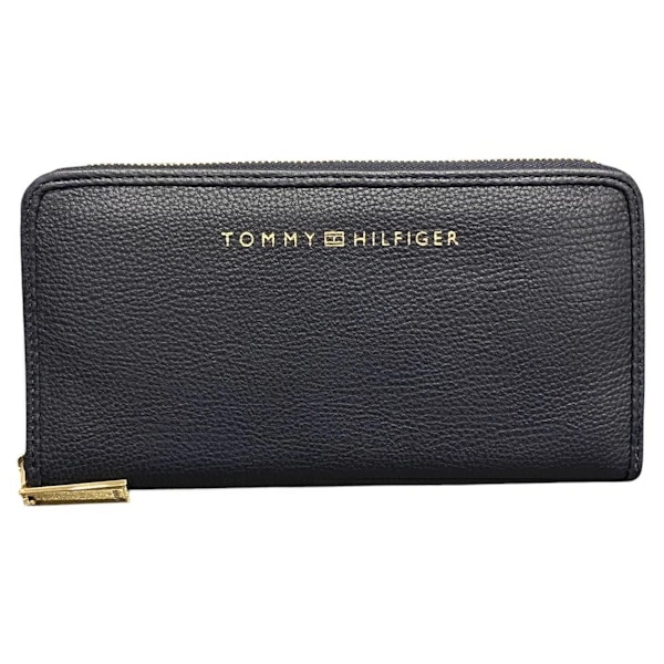 トミー・ヒルフィガー 6946753 レザー ラウンドファスナー 長財布 ユニセックス 【中古】