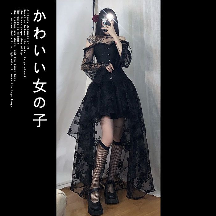 ハロウィン コスプレダークプリンセスワンピースロングスカート
