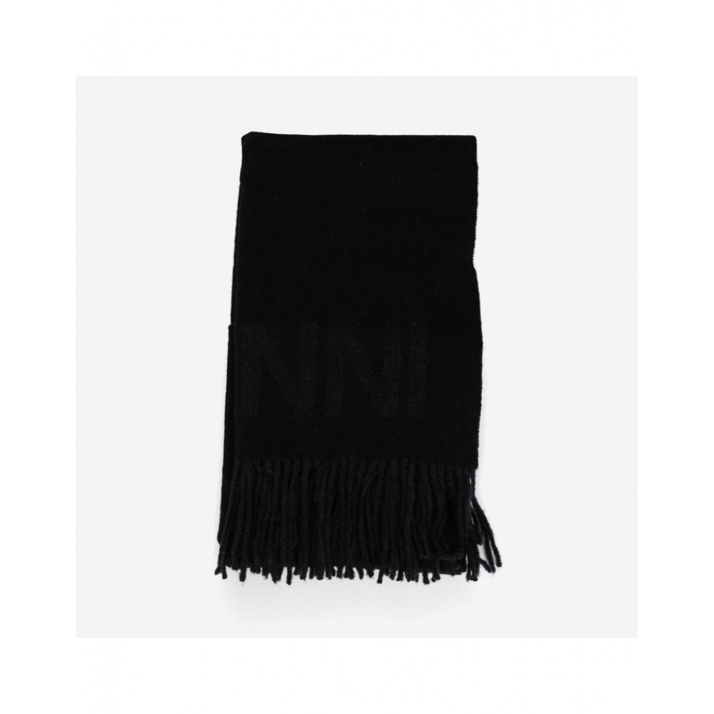 GANI 女性用フリンジ付きウールショールマフラー (A3905 099)