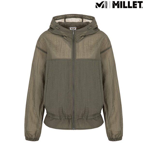 【新商品30％特価】女性用夏ジャケット全体モノメッシュフード付きセミルーズフィット エラジャケット_MLVUJ642II_US