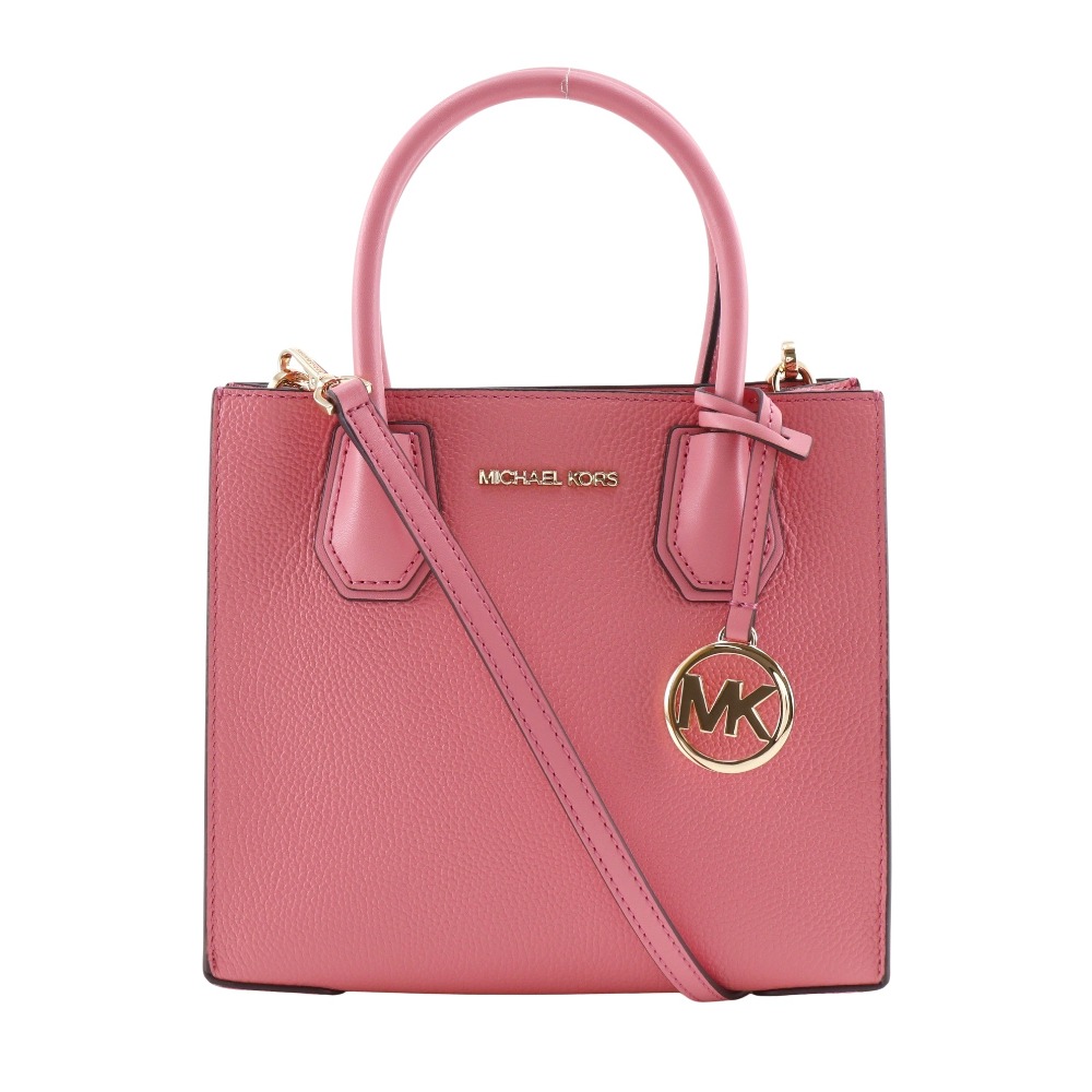 MERCER マーサー 2WAYショルダー 35S1GM9M2L ハンドバッグ カーフ ピンク レディース 中古品 A+ランク