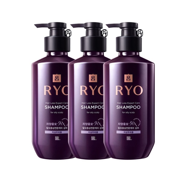 紫陽ユンモ9ex 脱毛専門ケア シャンプー(チソン) 400ml 3個 計1200ml