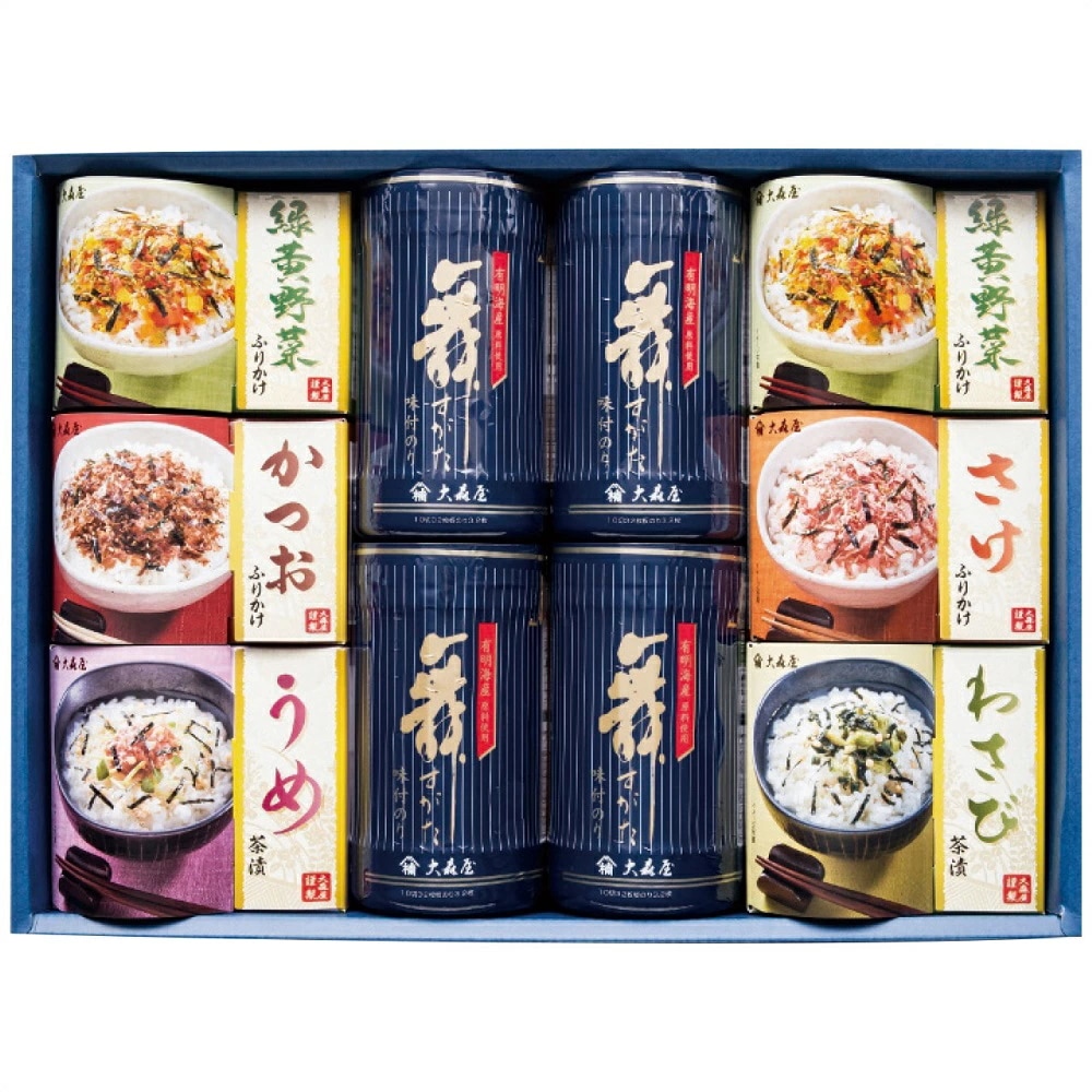 大森屋 卓上のり お茶漬 ふりかけ詰合せ NTF-40G 4247-034 のし無料 ラッピング無料 ギフト 味付け海苔 詰め合わせ 内祝い ギフトセット お歳暮 お中元 N1