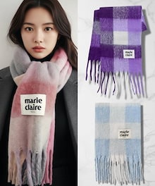 MINI COTTON チェック マフラー [3カラー]