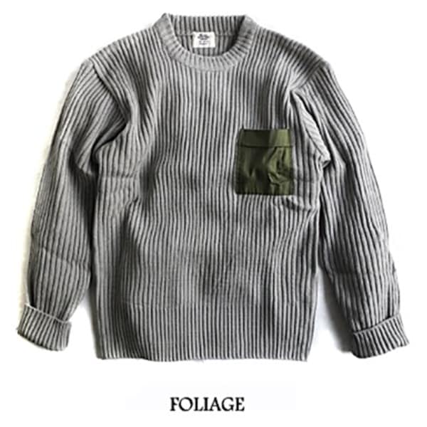 米軍 タイプ コマンド セーター Lサイズ フォリッジ アクリル ポケット付 アメリカ軍 レプリカ ミリタリーウェア 軍モノ