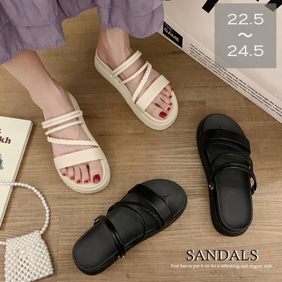 团购8件套厚底サンダル レディース 編み 全2色【在庫限り】売り尽くしセール 23,214円