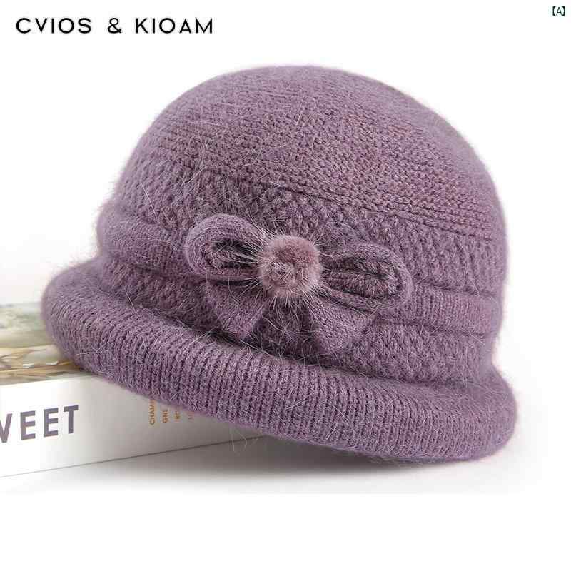ユニセックス　ファッション　ファッション小物　冬　ウィンター CviosKioam レディースおばあちゃん高 者 帽子 暖かい ニット 帽 冬 老婦 人 8,208円