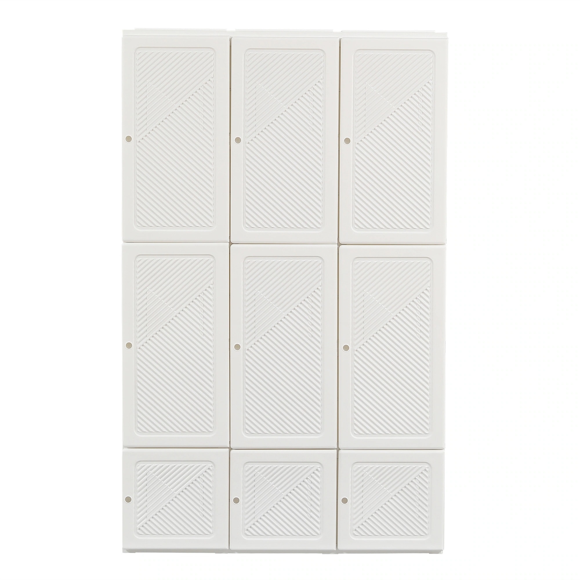 [国内発送]119【幅104*高さ170cmホワイト扉】ワードローブ クローゼット 一体折りたたみ式 収納 扉付き 洋服ダンス ハンガーラック 簡単組立 大容量 衣類 雑物 防塵 省スペース 高耐荷重