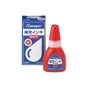 (業務用10セット) シヤチハタ Xスタンパー用補充インキ (顔料系/20mL) ボトルタイプ XLR-20N赤