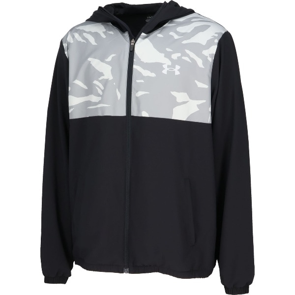 UNDER ARMOUR アンダーアーマー UA WOVEN FULL-ZIP HOODED JACKET 野球＆ソフトボール トレーニングシャツメンズ 6007975-035