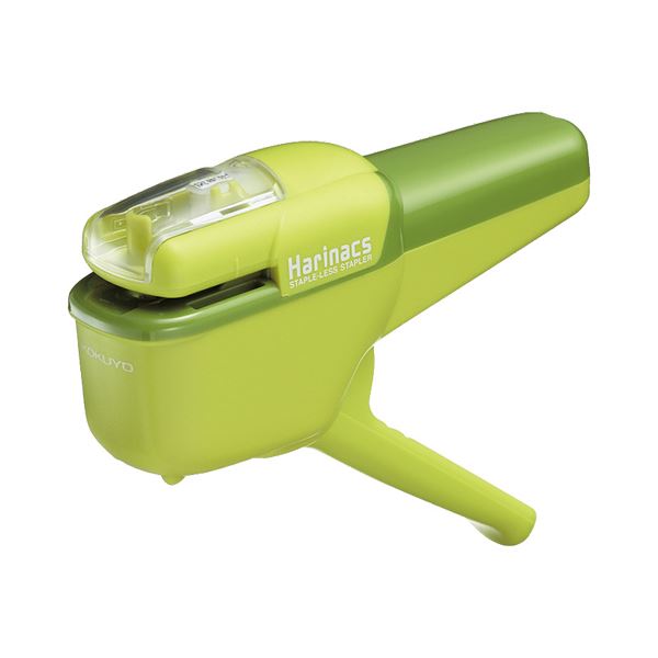 （まとめ） コクヨ 針なしステープラー（ハリナックス） ハンディタイプ 10枚とじ 緑 SLN-MSH110G 1個 (×5セット)