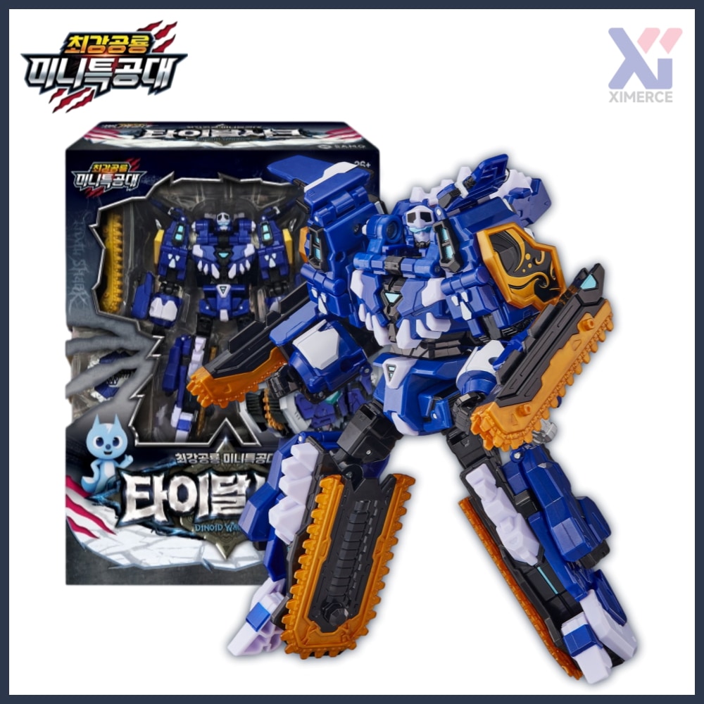 【韓国新商品】 ミニフォース DINOID WARRIOR 最強恐竜 タイダルシャーク 変身ロボット 韓国ロボット