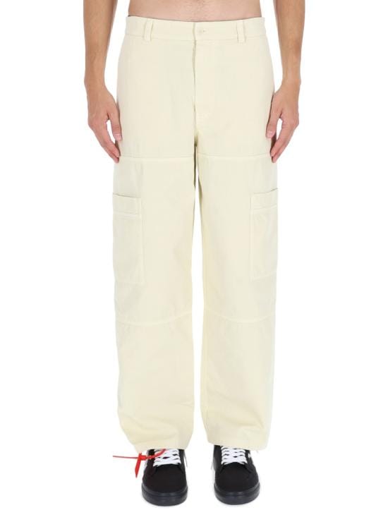 OFF WHITE Men Straight Pants OMCF04E F25FAB0011717 BEIGE