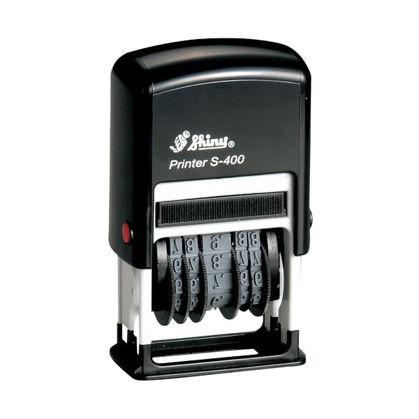 （まとめ） シャイニー回転自動日付印 日付印 5連 日本仕様 S-400JP 1個 (×3セット)