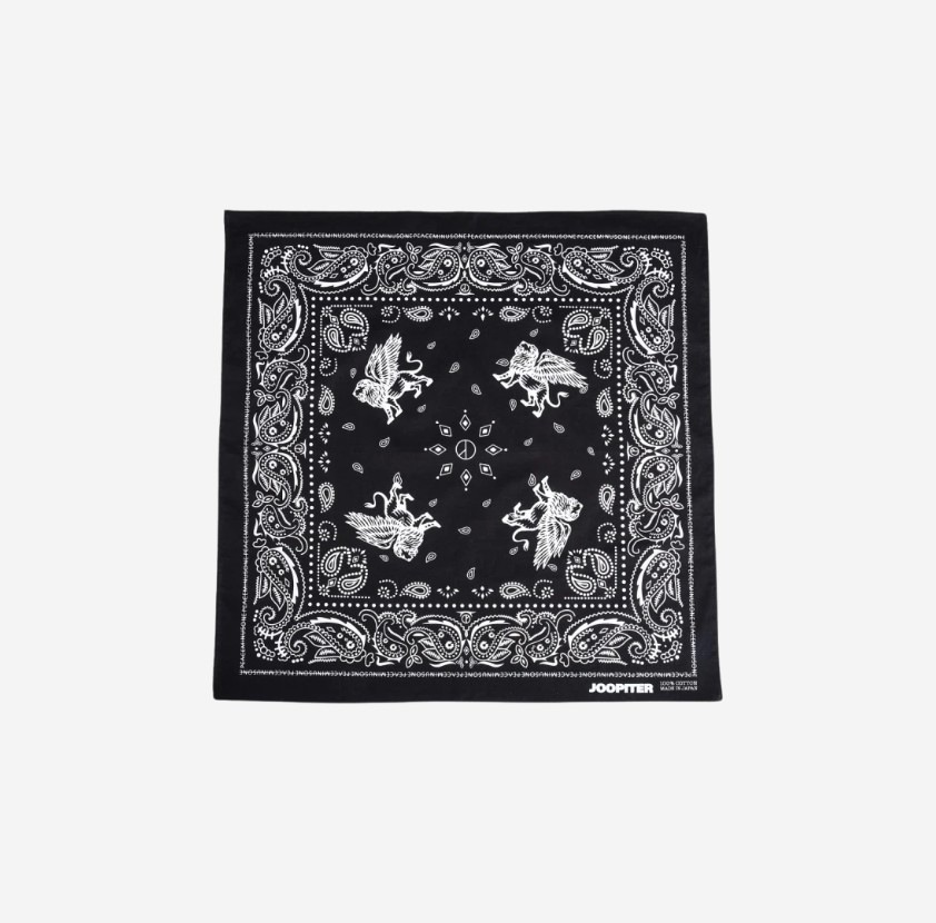 【PEACEMINUSONE】 Peaceminusone x Joopiter Bandana Black