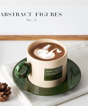 70PCS マグカップ セラミック レトロ コーヒーカップ ソーサー付 スタイル おしゃれ ティータイム