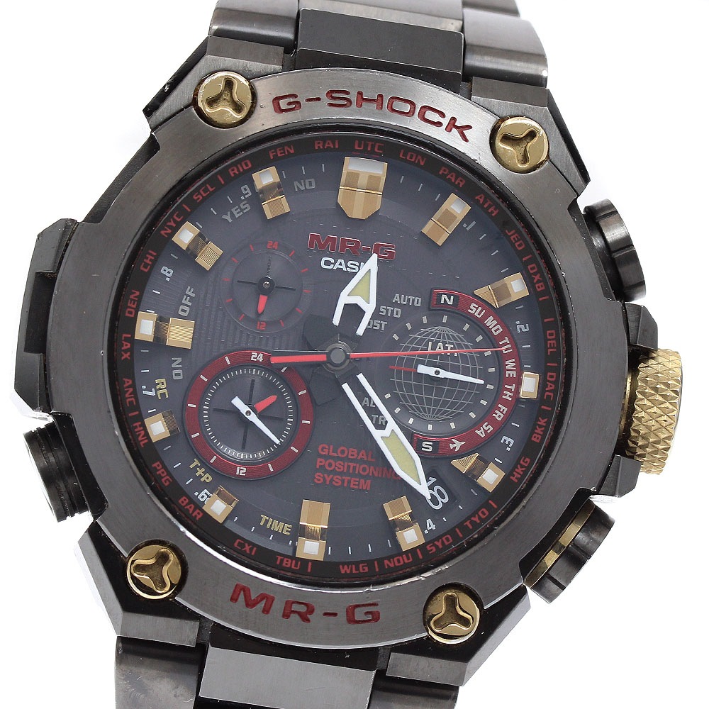 カシオ CASIO MRG-G1000B-1A4JR G-SHOCK MR-G 赤備え デイト ソーラー電波 メンズ 保証書付き_909890【中古】