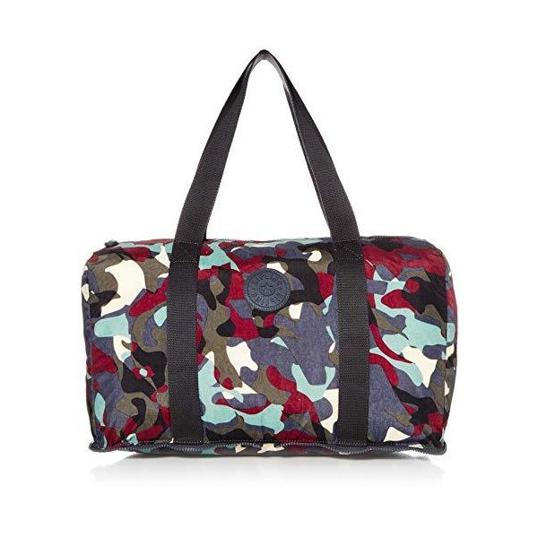 Kipling Women s Honest Foldable Duffle Bag， CAMO LEATHER， One Size 並行輸入品