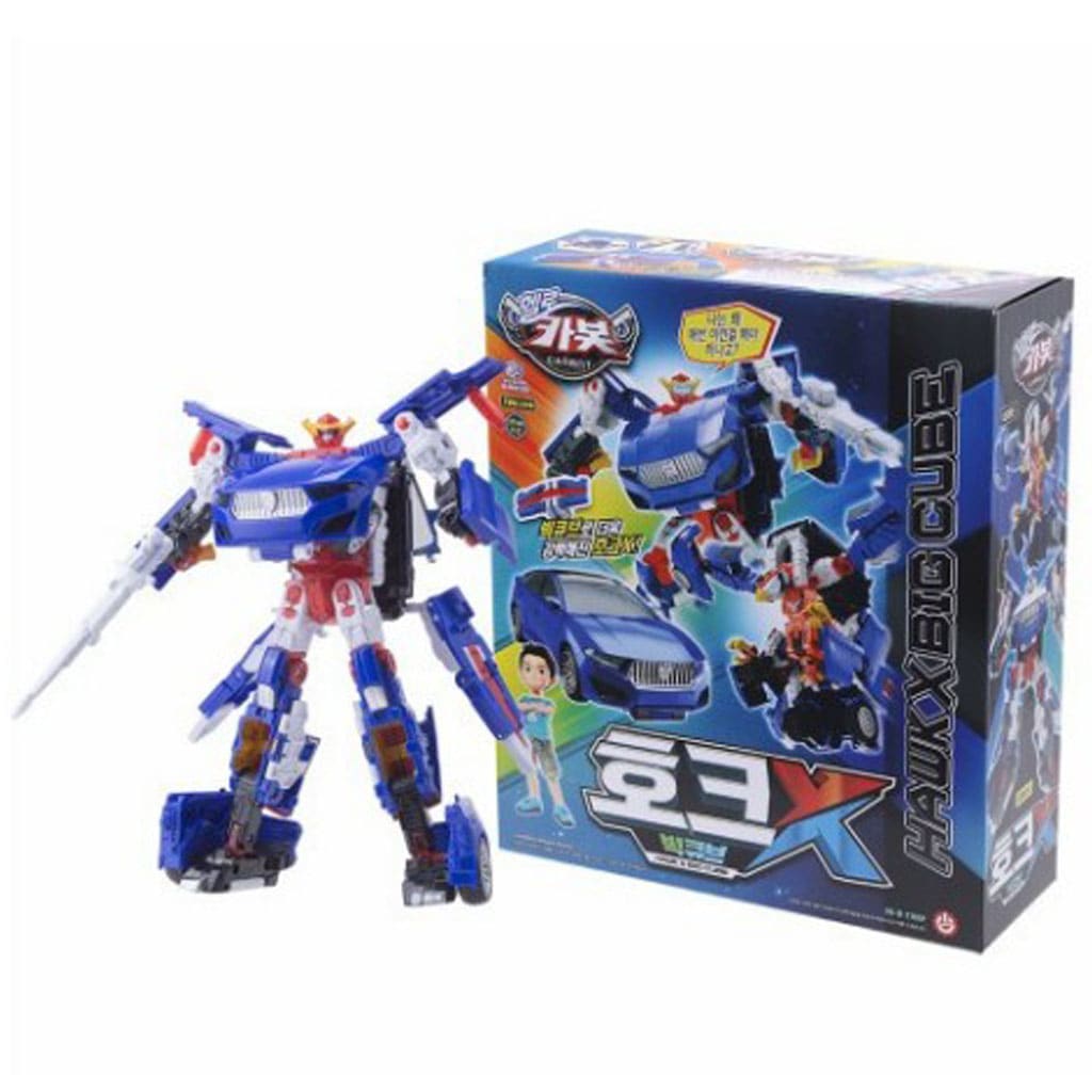 ハローカーボットハロカボット ホークX ビックキューブ ロボットおもちゃ 変形 ロボット・車モード カボット 韓国アニメ 正規ライセンス