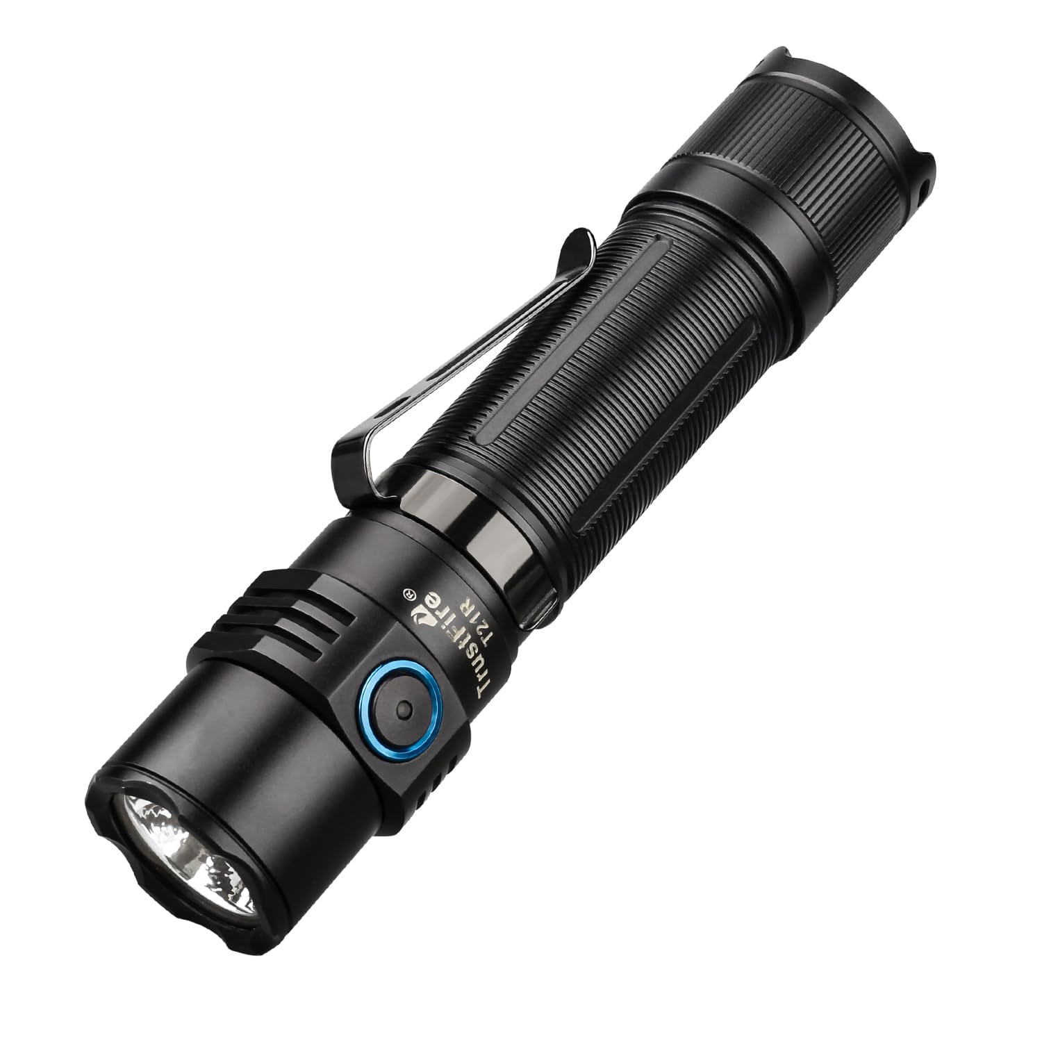Trustfire T21R懐中電灯 LED フラッシュライト 充電式 軍用 超高輝度ハンディライト 2600ルーメン タクティカル USB充電式 5種モード調光 IPX8防水 残量表示 コンパクト
