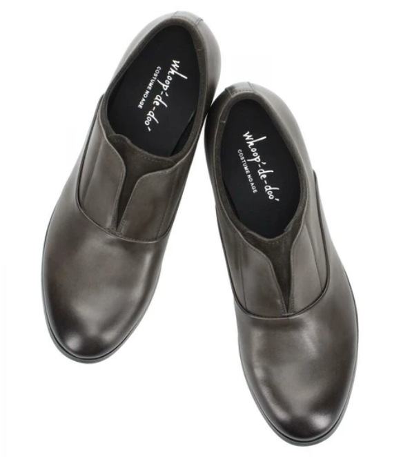 フープディドゥ フェイククォータースリッポンシューズ グレー 44(27.0cm)