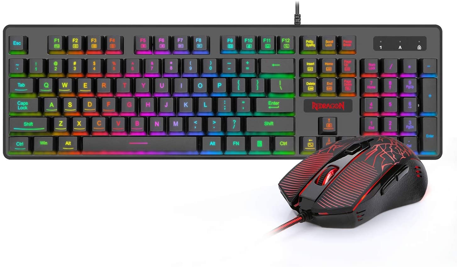 【本日限定価格】 Redragon キーボードマウス PC専用 Windows ゲーミングマウス D