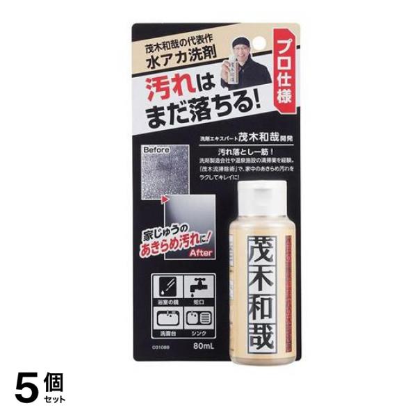 レック 茂木和哉 水アカ ウロコ汚れ 80mL (お試しサイズ 大掃除) 5個セット