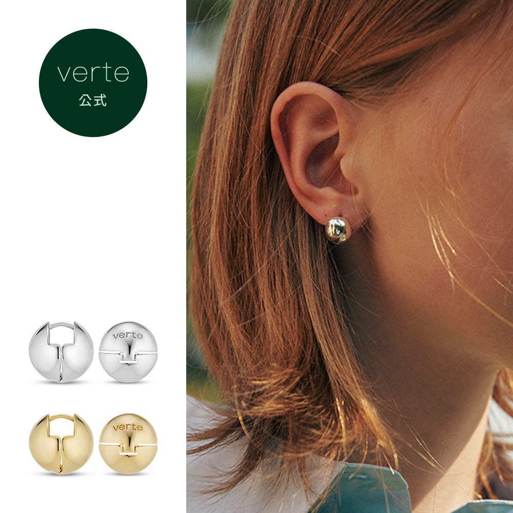 Deux.silver.107 / walnutイヤリング (2 color)