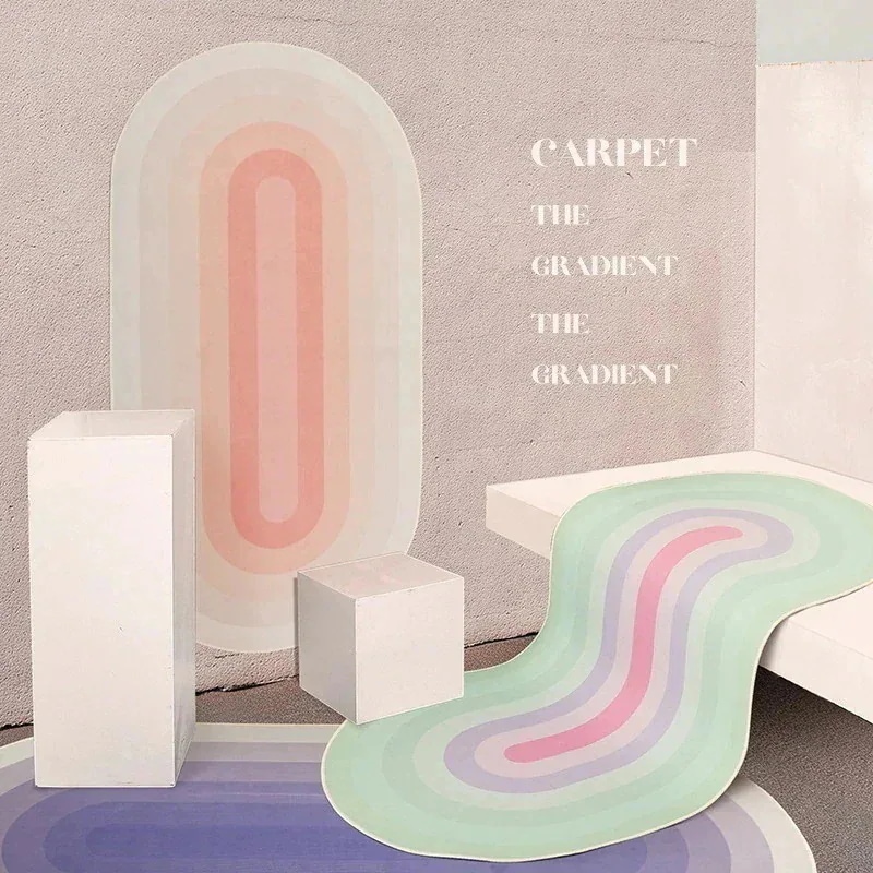 【急速出荷!】25モデルラッキーバッグ 寝室 ベッドサイド ヨガパッド バルコニー リビング コーヒーテーブル エリプティカル 洗濯機 グラデーションカラー クリスタルカーペットQ积分取引