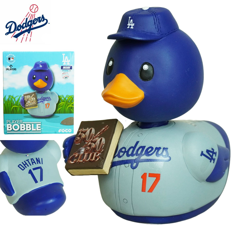 ロサンゼルスドジャース ボブルヘッド シリアルナンバー入りFOCO 4インチ 大谷翔平 50/50 ミニダック ボブル フィギュアMLB MINI DUCK 4INCH 50/