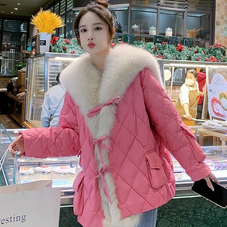 レディース アウター もこもこ ファー ダウンジャケット 中綿コート 中棉ジャケット 中棉アウター 無地 大人可愛い ママコーデ ママファッション 韓国系 オルチャン 人気 トレンド 新作 20代 3 8,041円