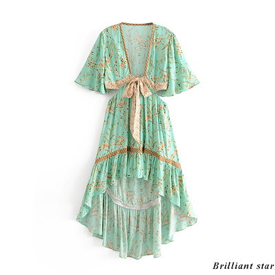 欧米風2019夏 2colors~可愛いリボン結びのオールインワ...のサムネイル