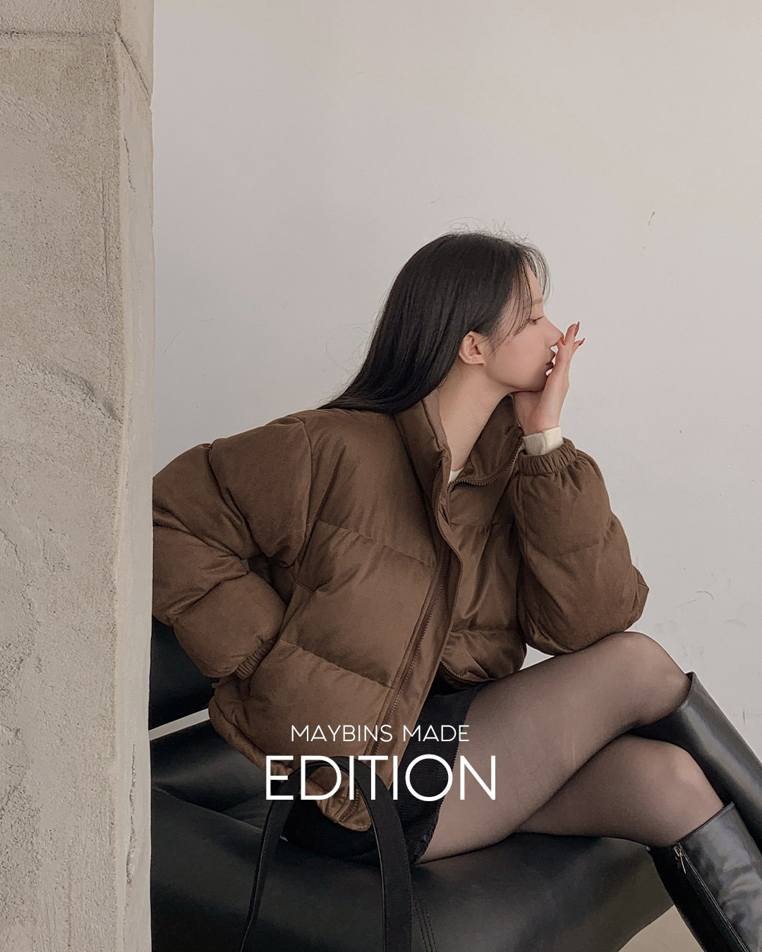 ドロスト付きコーデュロイダウンジャンパー韓国ファッション レディース