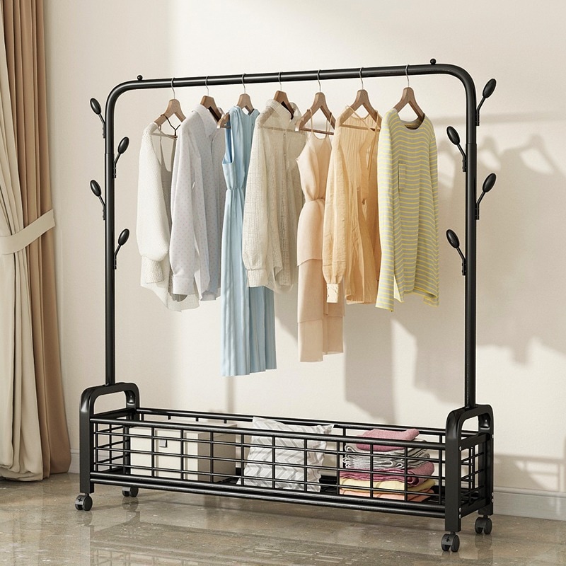 バルコニー物干しラック床置き型シンプルな物干しラック家庭用寝室家庭用物干し竿屋内物干しラック