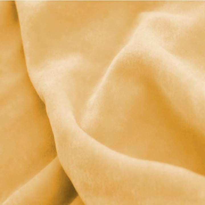 幅広2m 手芸用 ベロア 生地 やや薄手 カラー 無地 布 3ｍ( キャメル, 3m)