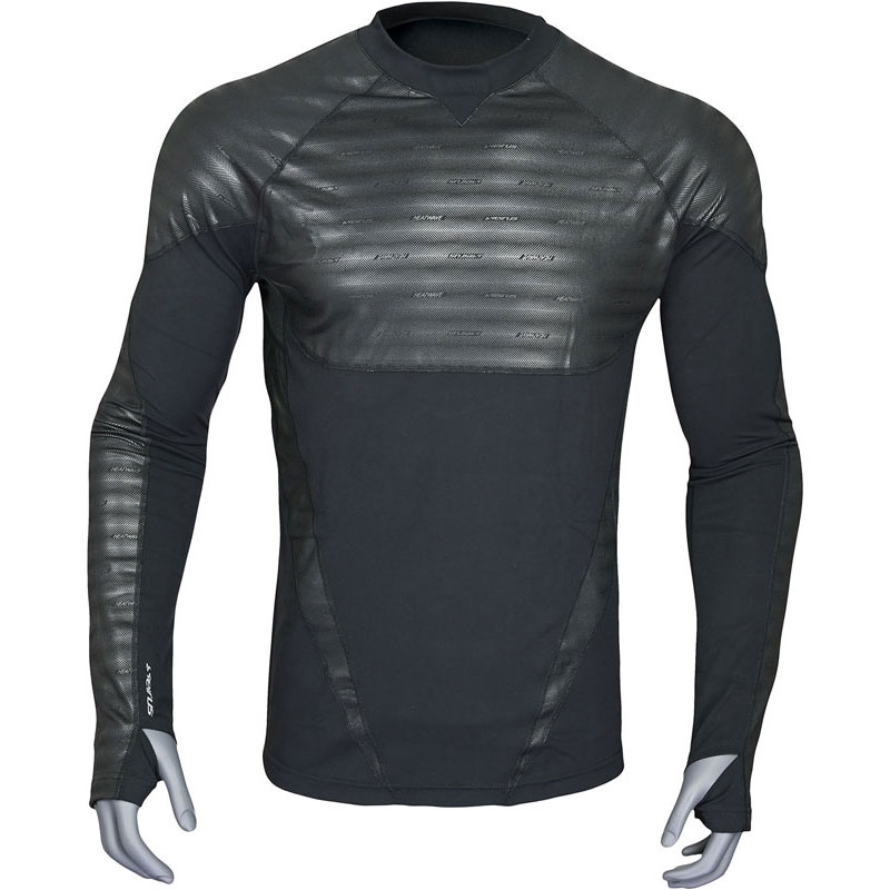 Seirus セイラス ヒートウェーブ ベースレイヤー トップ メンズ S カーボン アウトドア インナーシャツ Ｍ 17132