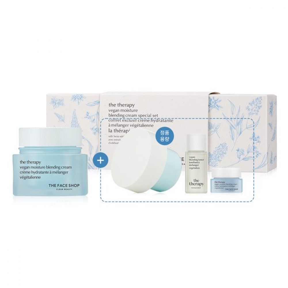 [ザフェイスショップ] ザセラピービーガンモイスチャーブレンディングクリームスペシャルセット