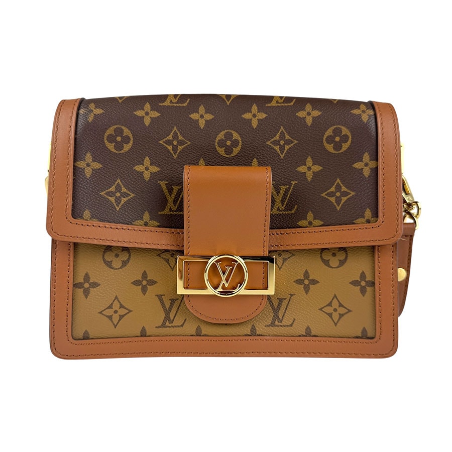 ルイ ヴィトン LOUIS VUITTON ショルダーバッグ モノグラム リバース ドーフィーヌMM/モノグラム リバース ブラウン レディース M45958 z6692