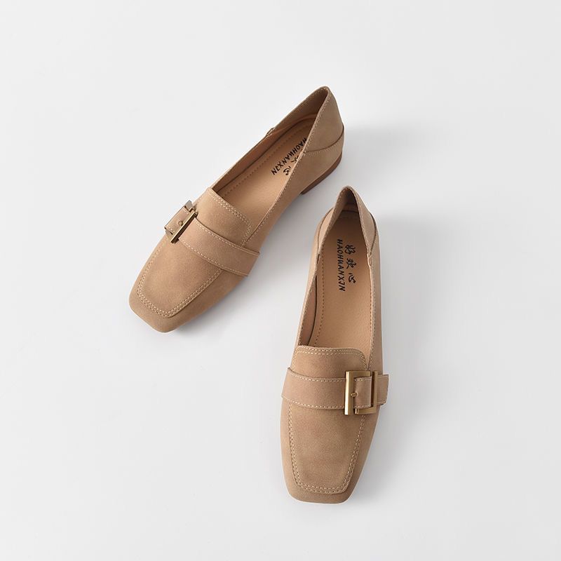 モカシン 母の日 ローファー トットちゃん おしゃれ ワンペダルシューズ 百掛け OL通勤 カジュアル フラットシューズ 快適 レトロ スクエアヘッド シンプル フラットシューズ