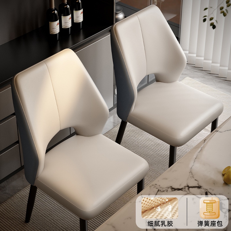 11 家庭用ライトのためのダイニングチェア豪華なハイエンドバックレスト椅子ダイニングチェア2025新しいシンプルなモダンな北欧のダイニングテーブルと椅子