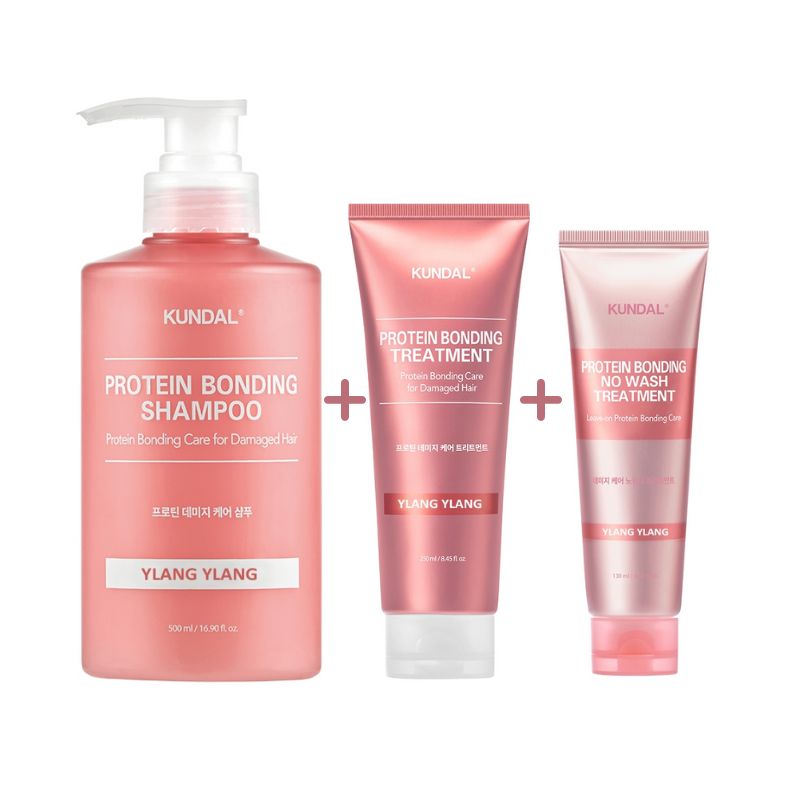 プロテインダメージケア3種セット( シャンプー500ml + トリートメント250ml + ノーウォッシュ 130ml )